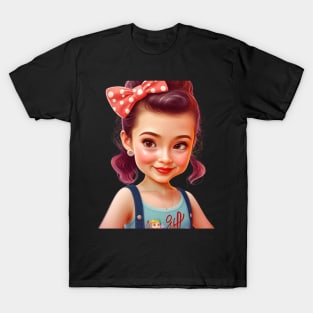 Cute retro girl T-Shirt